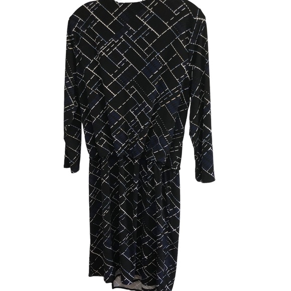 White House Black Market Wrap printed Modi Dress SZ L - Picture 5 of 13